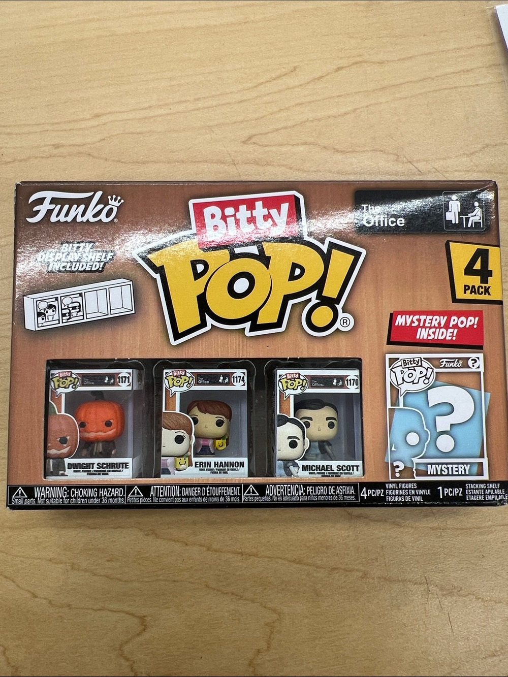 Funko Bitty Pop! The Office 4-Pack — Orange, Yellow, Black, Blue